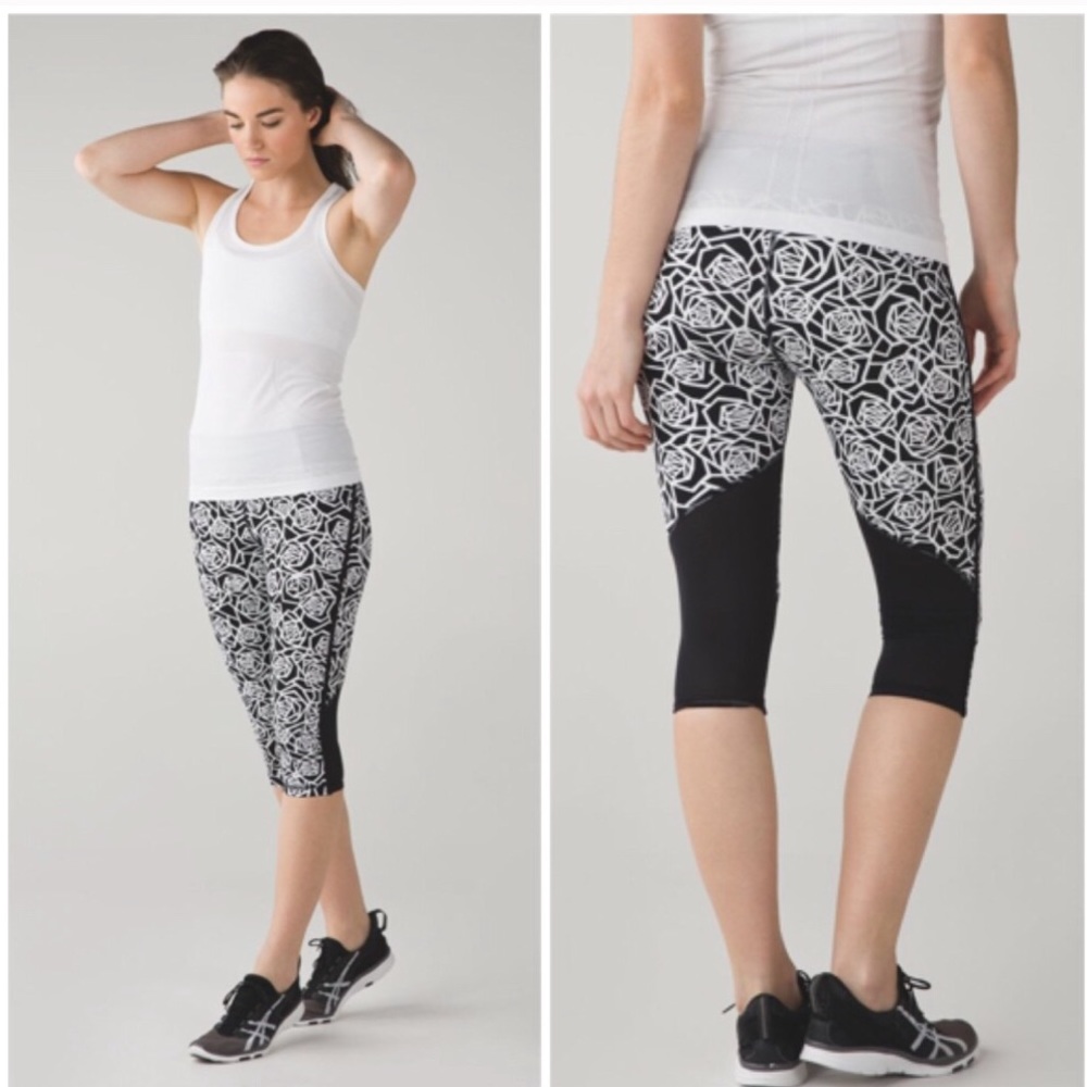 Lululemon Posey Real Quick Crop 6 Luxtreme Legging